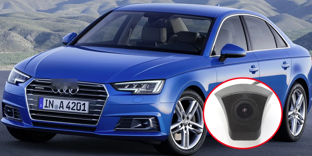 Liandlee автомобиль вид спереди Камера для Audi A4 (B8 B9) 2007-подарок 2018 2017/4,3 "ЖК-дисплей Экран Monitor/прикуривателя переключатель