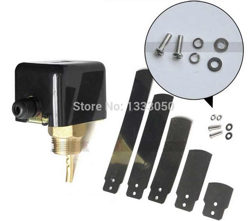 

Free Shipping 1PC 1" 220V 3A Special Air-conditioner Water/Paddle Flow Switch BSPP Thread SPDT