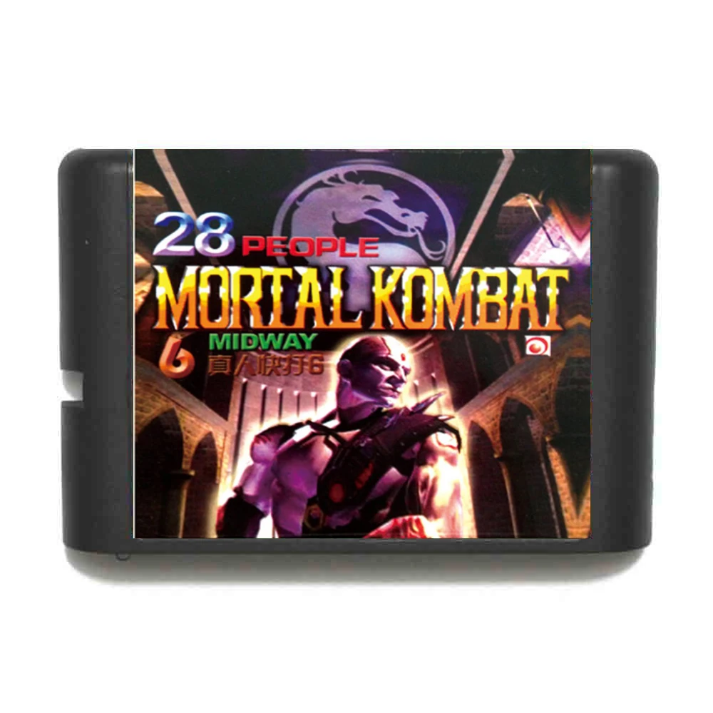 Mortal Kombat 6 Midway 28 человек 16 бит MD карточная игра для Sega игры Mega Drive Genesis|16 bit|md game16 bit md |