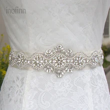 Inofinn WH61 Кристалл Стразы вечернее платье Аксессуары свадебные пояса, пояс невесты свадебные ленты Пояски