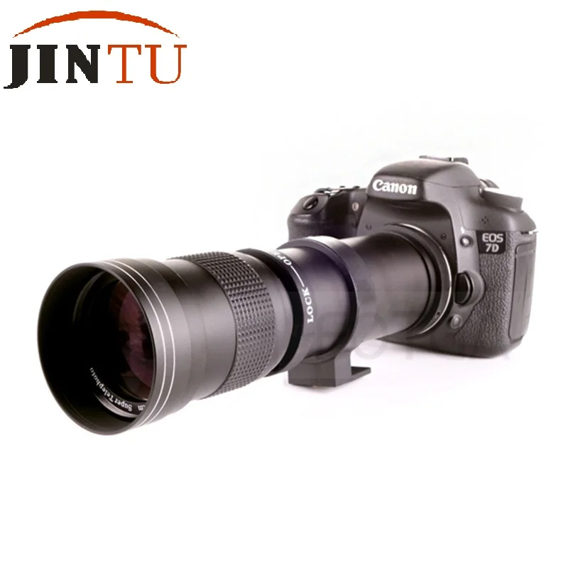 JINTU 420-1600 мм f/8,3 телефото зум-объектив для Nikon D4s D3x D3100 D3200 D3300 D5500 D5200 D5300 D3S D3 D80 D90 D7500 D300 D7200