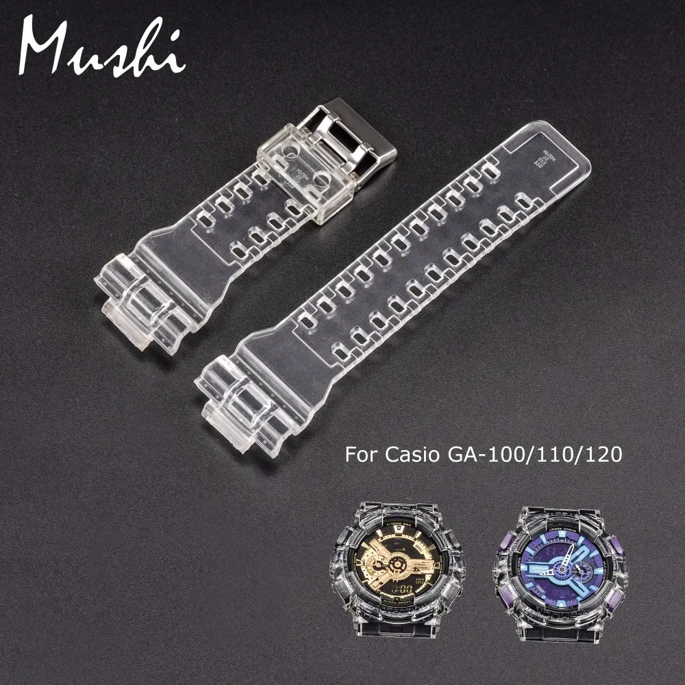 Mushi Watchbands Watch Strap Watch Case Metal Buckle For Casio GA-110\GA-100\GA-120\GD-100\GD-110 g-shock Watch Accessories