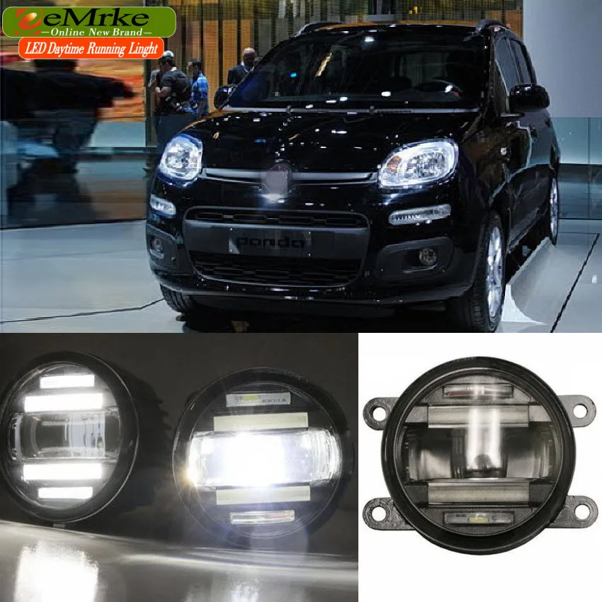 EeMrke стайлинга автомобилей для Fiat Panda 2012 2013 2 в 1 светодиодный фонарь светильник
