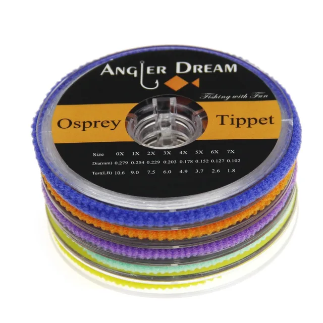 Tippet Fly Line (2/3/4/5/6X) Clear Nylon 55Yds/50M Fly Fishing Tippet