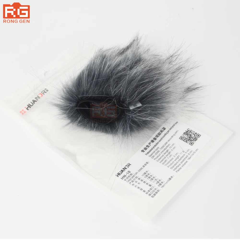 Professione Nero Grigio Microfono Recorder Pen Frangivento Hn-10 Per Dr-22Wl Tascam Registratore Penna Liscia Al Tatto