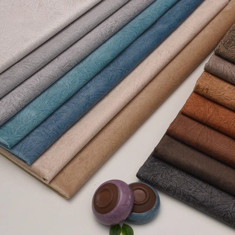 

Plain color sofa fabric thickening flannel pastoral European cushion technology velvet fabric simple pillow seat cover cloth