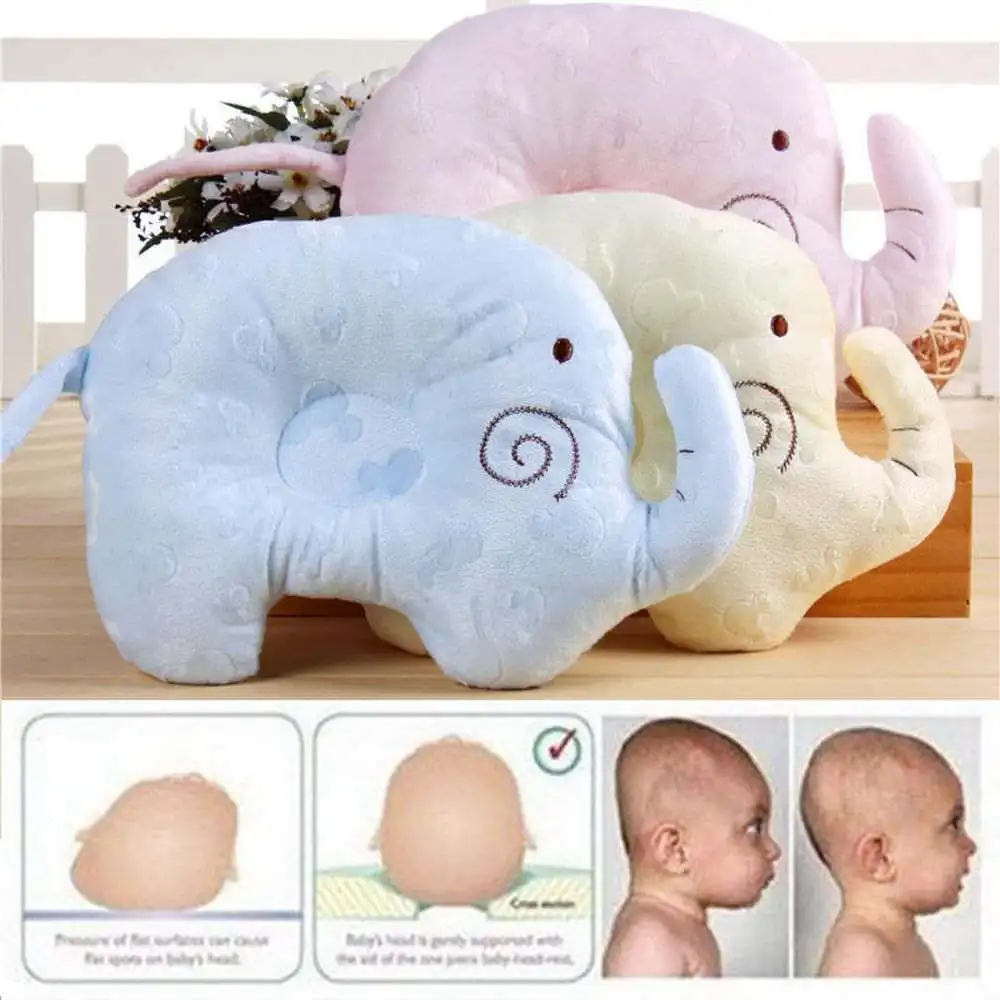 For 3 24m Newborn Baby Pillow Infant Newborn Soft Cotton Cute Elephant