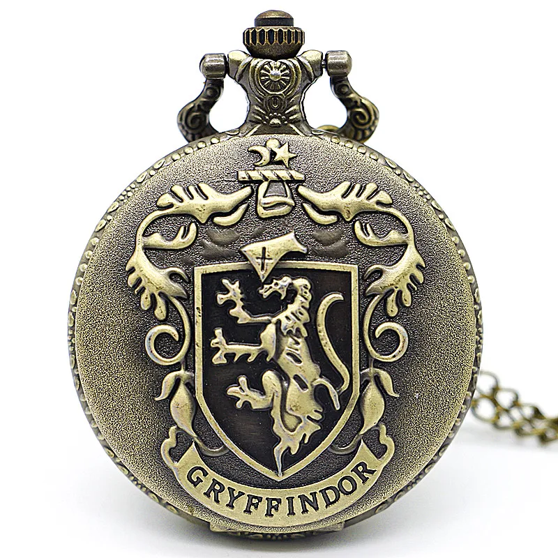 Античный стимпанк Бронзовый кварцевые карманные часы ожерелье, подвеска, цепочка подарок relogio de bolso