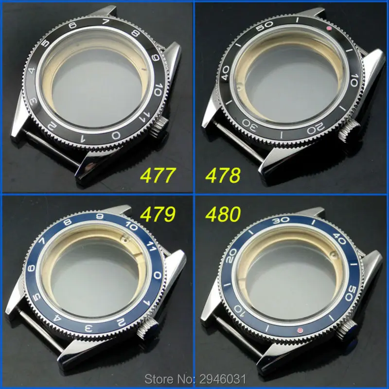

41mm Ceramic bezel Sapphire watch Case fit Miyota 8205/8215,ETA 2836/2824 DG2813