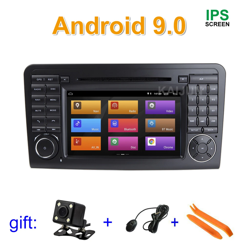 

IPS screen Android 9 Car DVD Stereo Player for Mercedes/Benz GL ML CLASS W164 ML350 ML500 X164 GL320 with Wifi