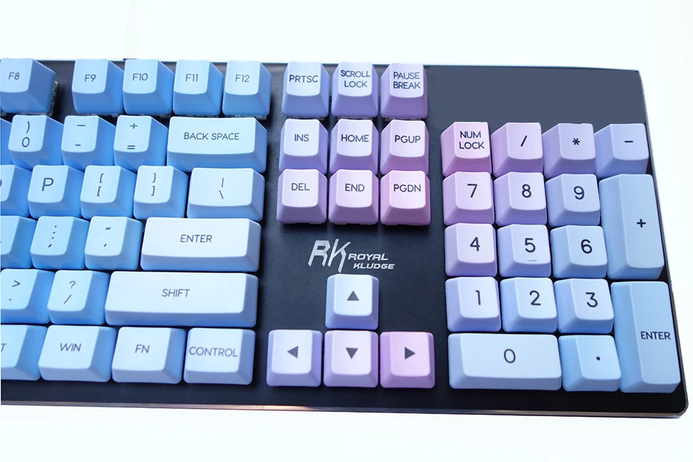 Keycaps с переходом солнца 123 ключа OEM профиль PBT краситель подложка топ принтом ANSI iso