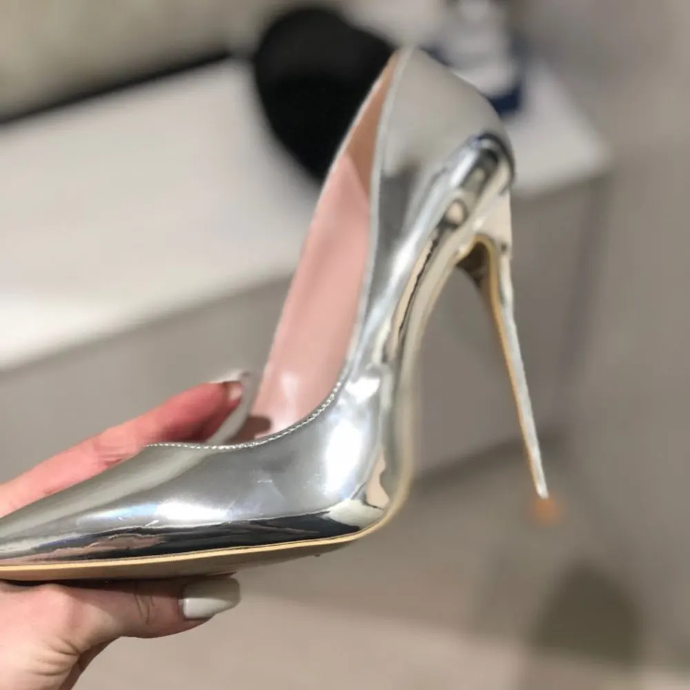 GenShuo High Heels 12cm Black Pumps Silver High Heels Wedding Shoes Nude Pumps Bridal Shoes Estiletos Mujer 2019 Women Pumps GenShuo High Heels 12cm Black Pumps Silver High Heels Wedding Shoes Nude Pumps Bridal Shoes Estiletos Mujer 2019 Women Pumps