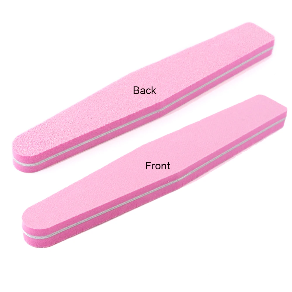 3 шт/10 шт набор профессиональный шлифовальный буфер для ногтей двухсторонний блок Песочная бумага губка пилка для ногтей ромб розовый инструмент для дизайна ногтей TR832