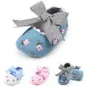 

Spring Fall Style Newborn Infant Floral First Walker Baby Girl Princess Non-Slip Bowknot Flower Toddler Shoes Soft Prewalker