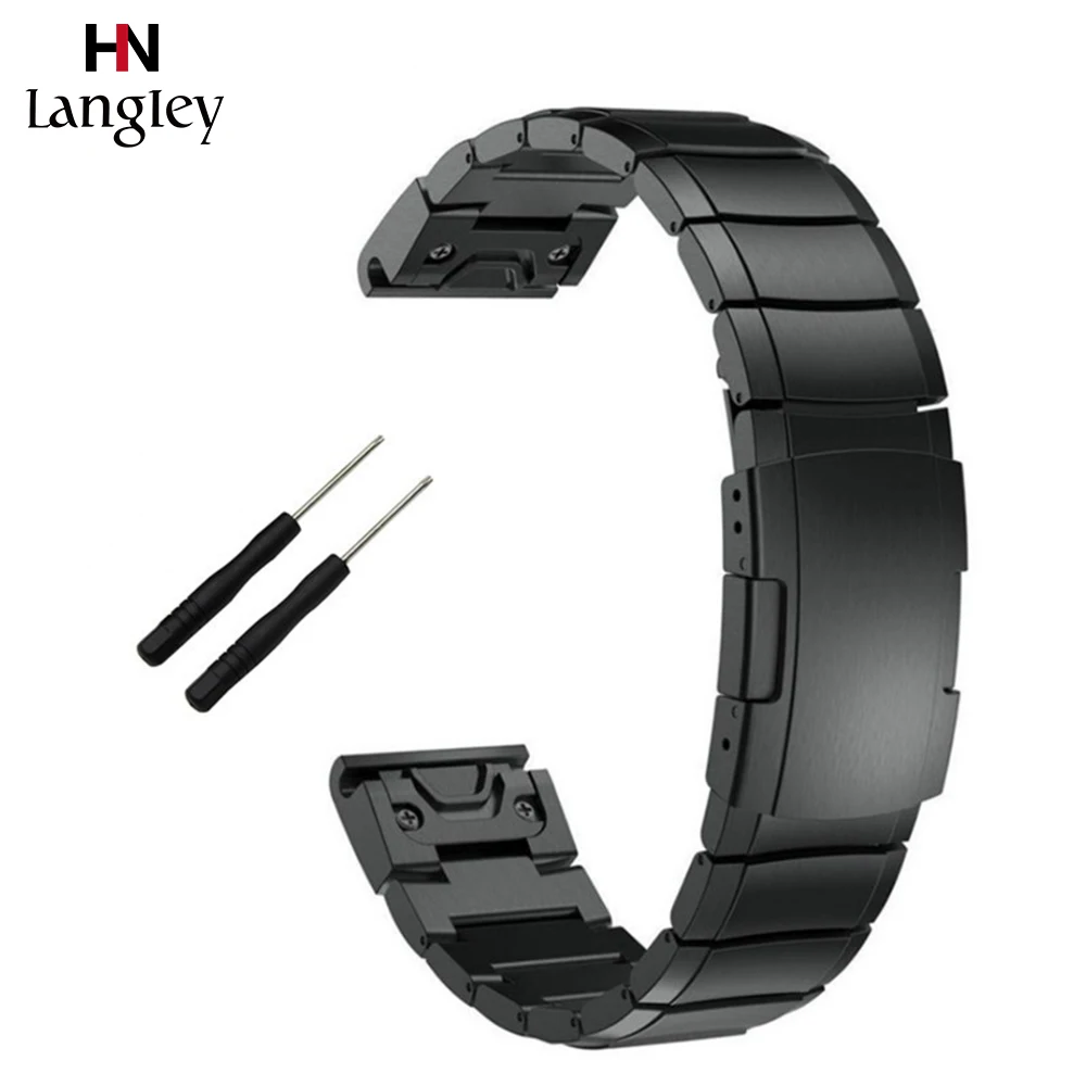 

Stainless Steel Watchband For Garmin Forerunner Fenix 3 / HR / 5X / 5S / 5 20/22/26 mm Straps Watches Accessories Wholesale #c