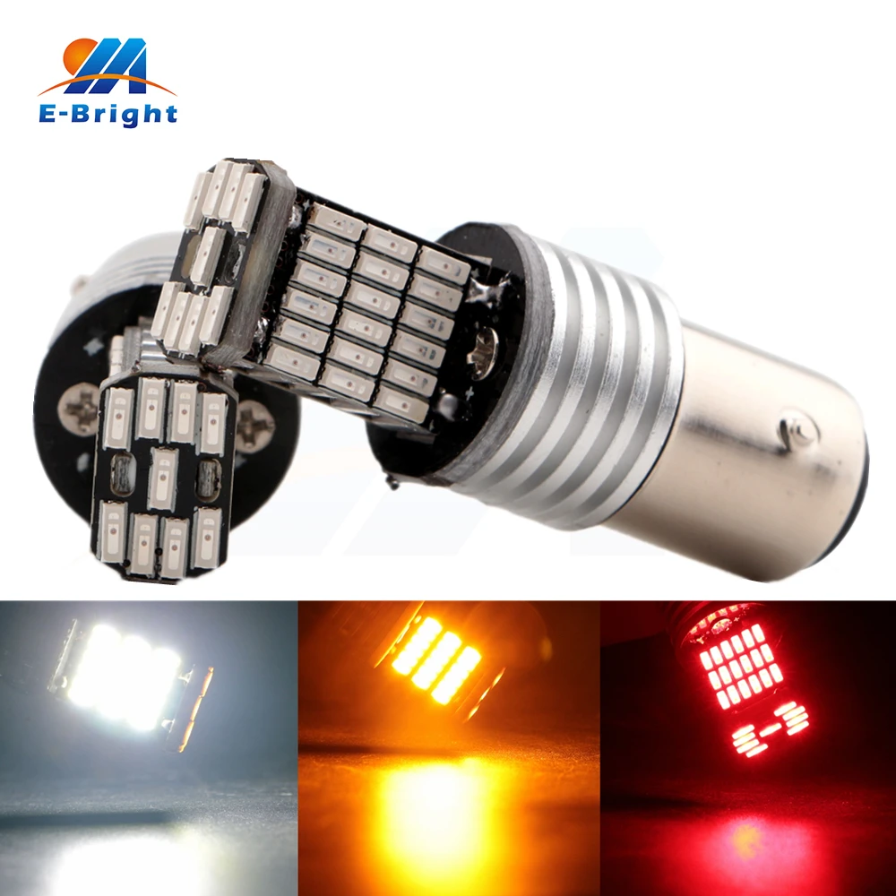 

Hotsales 50pcs 12V 24V 4014 45 SMD Amber Red White 1156 BA15S 1157 BAY15D Car Truck LED Bulb Turn Signal Lights light Tail Light