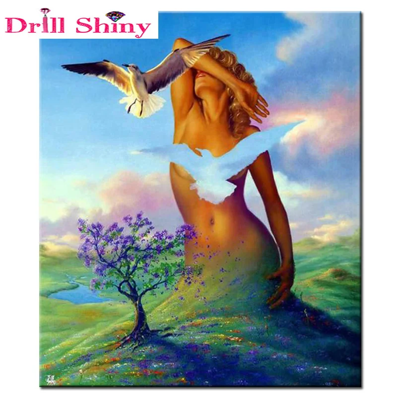 

DIY diamond painting, sparkling diamond mosaic, beautiful scenery, home decoration, landscape painting, love unique gift