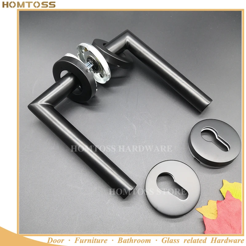 

SSLH44(Black) Stainless steel tube lever handle door handle