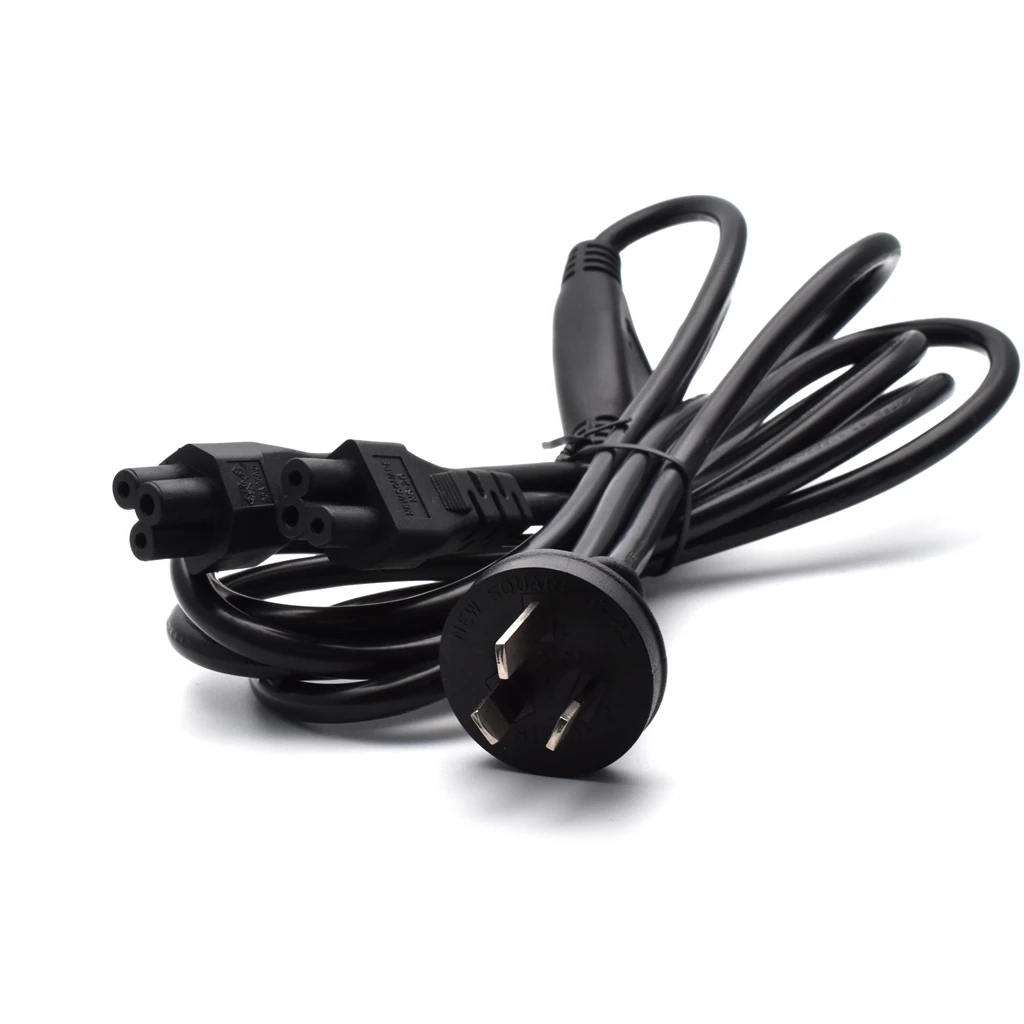 UPS Server Y Splitter SAA Plug 3 Prong Male to 2 x C5 Power Cord sets