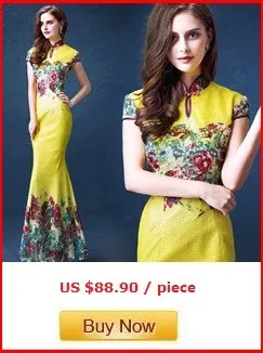 yellow mermaid lace modern qipao dresses long Fishtail chinese qipao mermaid evening dress cheongsam modern chinese dress qipao (3)