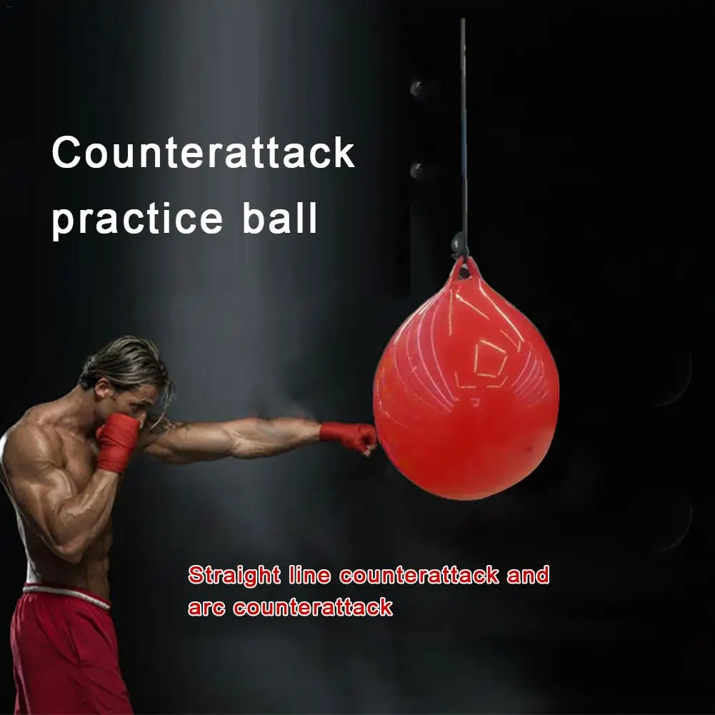 Эластичность впрыска воды тренировочный мешок подъемный боксерский мешок Упражнения Фитнес Регулируемая скорость BallWear-resistant мяч для бокса