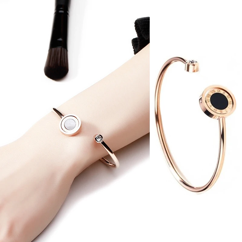 fashion jewelry Trendy Love Bangles for Woman Luxury black and white