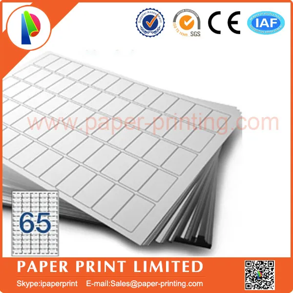80 sheets Compatible L7651/J8651 blank matte white label/printing paper ...