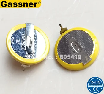 

With Solder tabs CR2032 3V Button Battery, horizontal mount through hole CR2032-1F4 for Player PCB