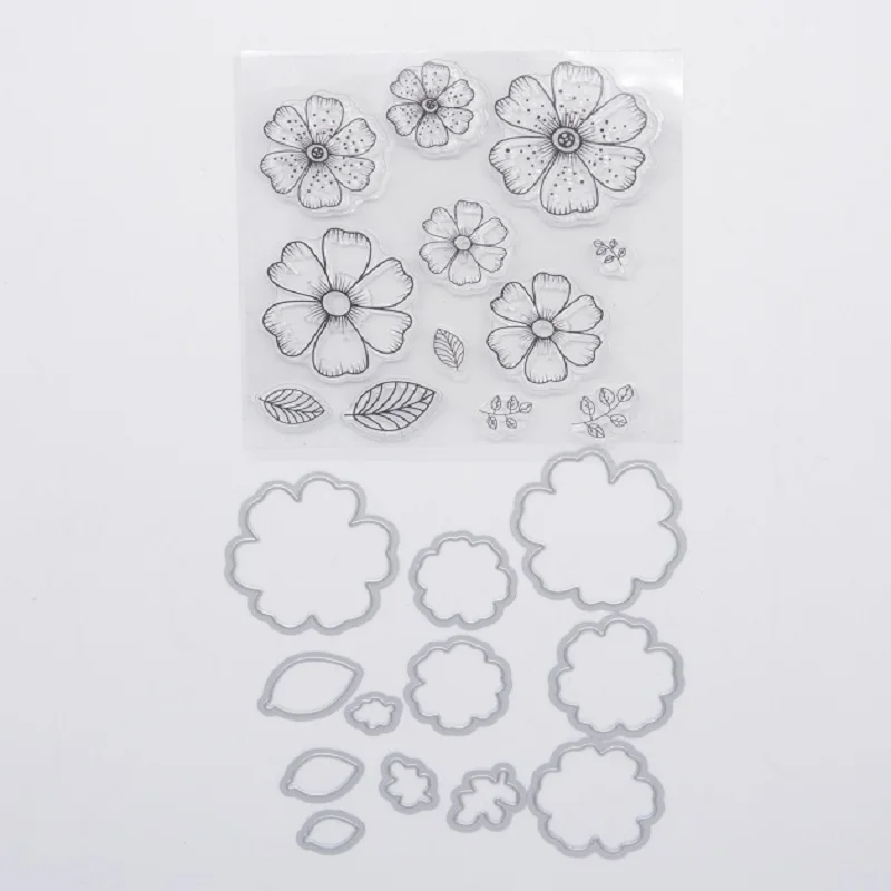 

CS2115 Frame Die cutting Stencil for flower clear stamp