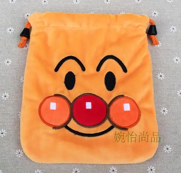 IVYYE 1PCS Stitch Anpanman Cartoon Drawstring Bags Cute Plush storage handbags makeup bag Coin Bundle Pocket Purses NEW - Цвет: see chart