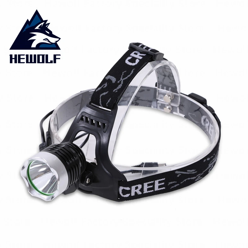 Discount  Hewolf Outdoor LED Headlamp T6 Head Flashlight Bicycle Lamp Head Forehead Lamp Camping Fishing Head