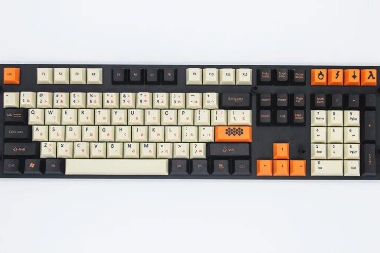 Большая углеродная 108/125 клавиша PBT вишня оригинальная высота Keycap белая сублимированная японская версия Keycap для механической клавиатуры - Цвет: 108 keys Japanese