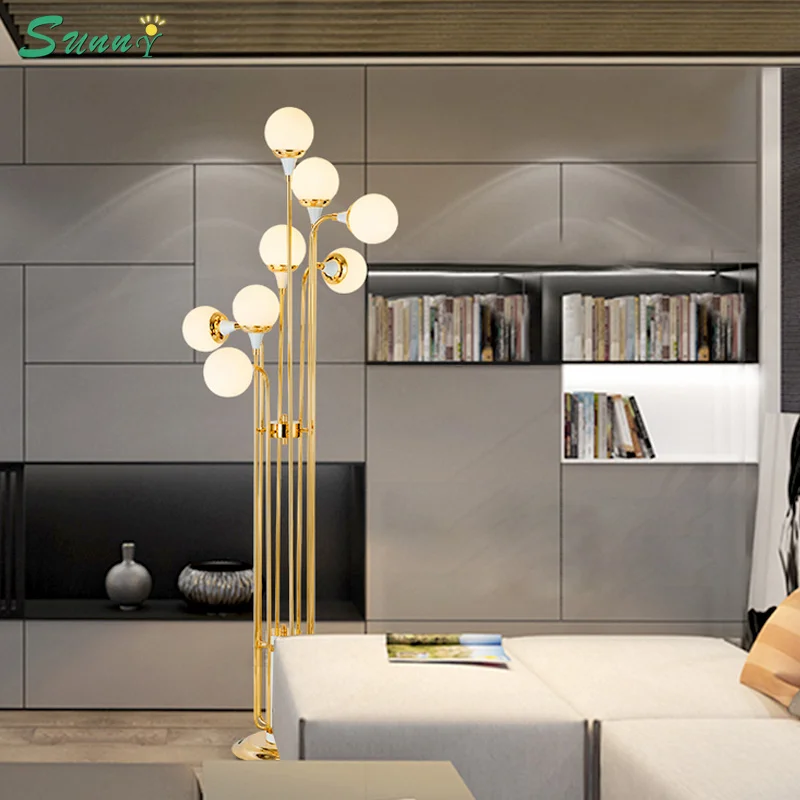 

Post-modern Designer Industrial Floor Lamps Creative Indoor Home Decor Standing Lamps for Living Room Simple Metal Floor Lights