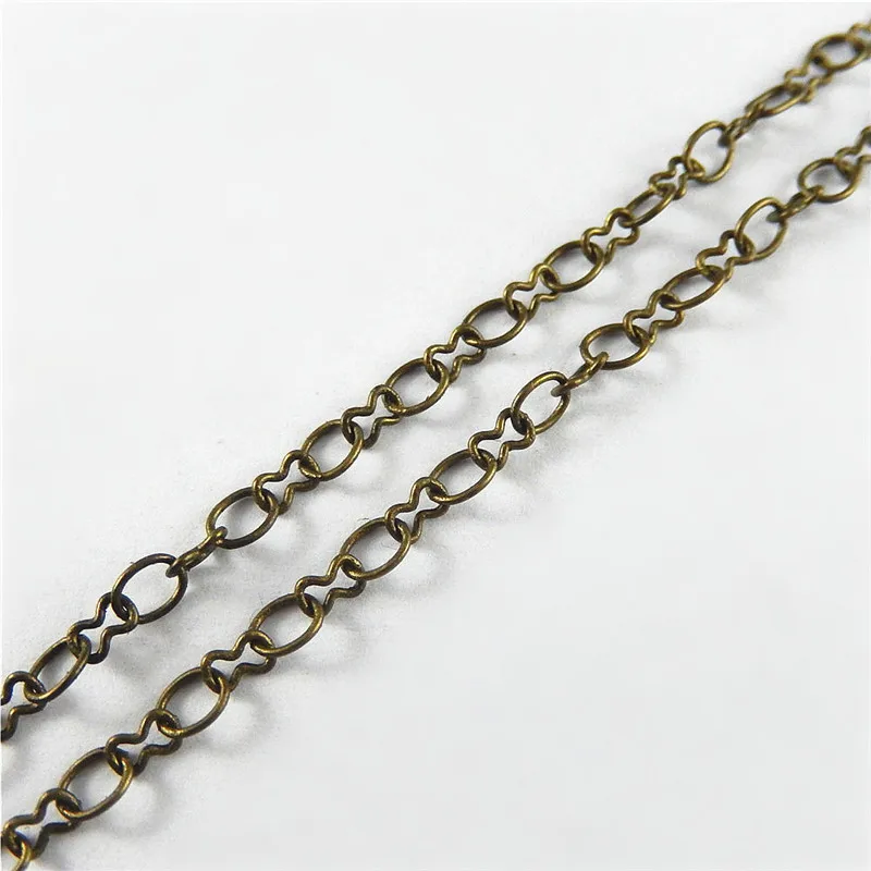 1 Meter Antique Style Bronze Link chain fashion Jewelry finding for