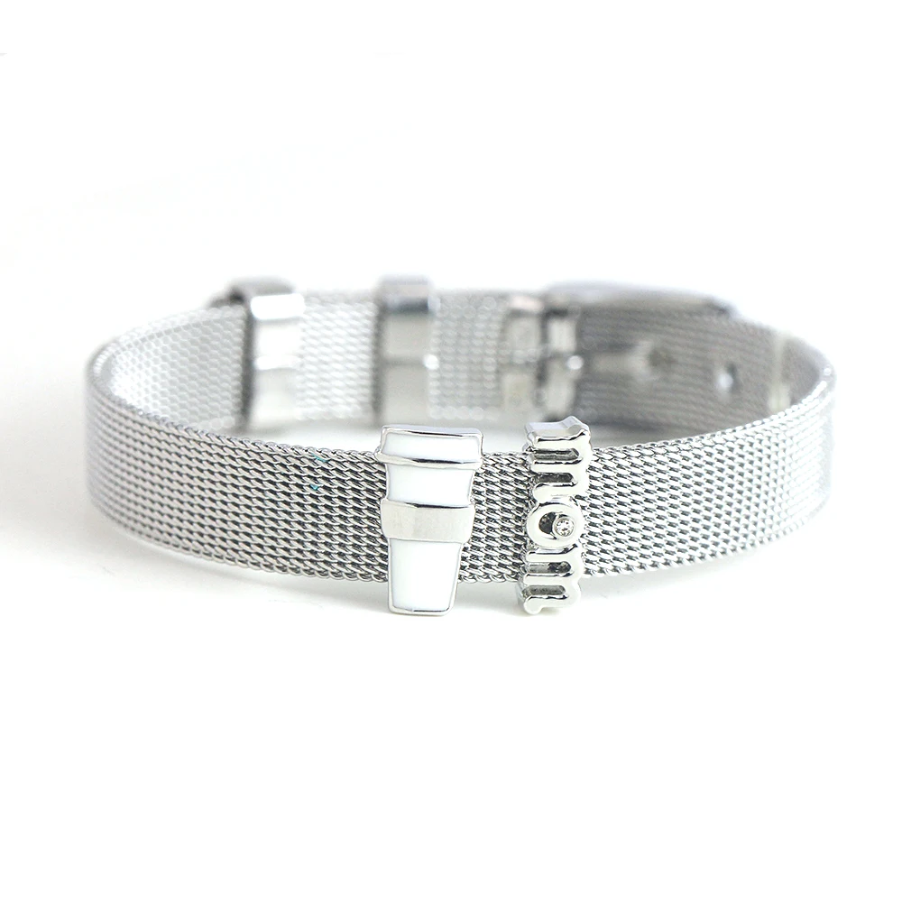 

Legenstar Keeper Bracelet for Women Love Letter Adjusted Stainless Steel Mesh Belt Bracelet Mother's Day