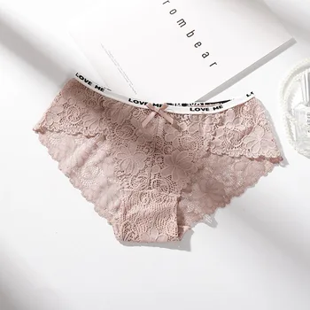 

Hot Underwear Women Sexy Lace Panties Seamless Briefs for Female Hipster Underpant Sexy Lingerie Ladies Cotton Knickers C0023