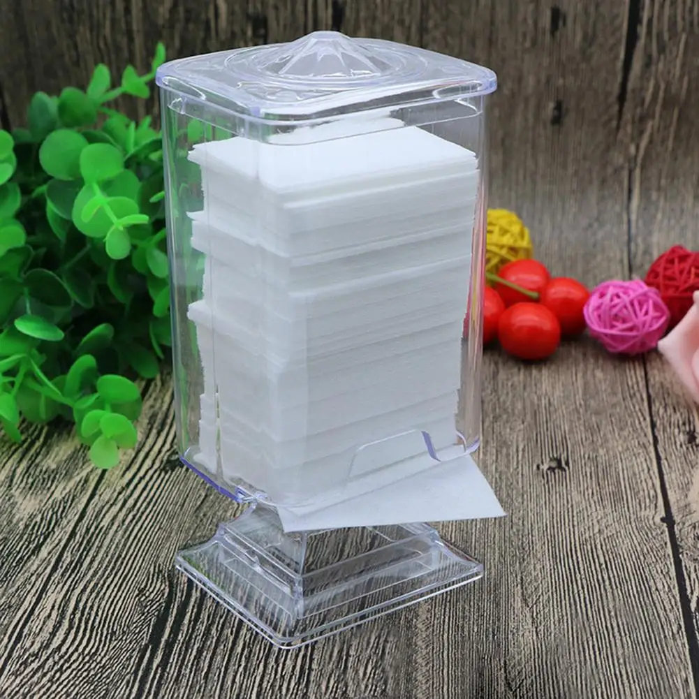 

Makeup Cotton Pad Box Nail Art Remover Paper Wipe Holder Container Storage Case