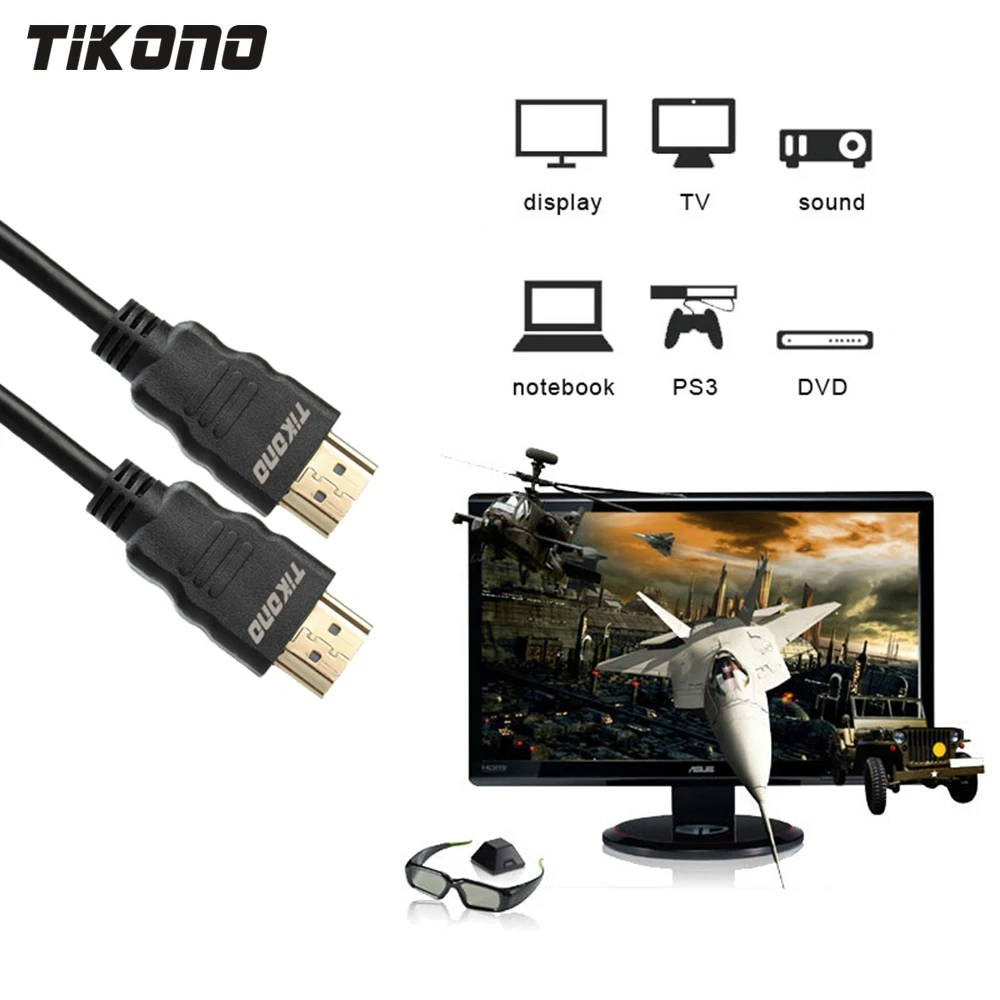 Tikono HDMI кабель Папа папа HD 1080P высокоскоростной позолоченный для PS3 проектор ЖК