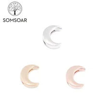 Somsoar Jewelry Луна Презентация Подвески fit 10 мм из нержавеющей стали сетка браслет изготовление аксессуаров 10 шт./лот