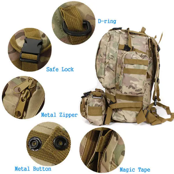 YOUGLE 50L портативный тактический военный рюкзак, рюкзак для кемпинга, походная сумка
