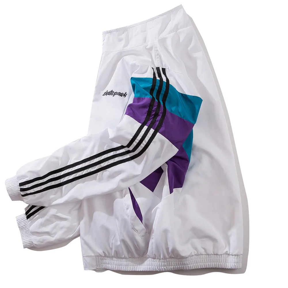 OSCN7 Hip Hop Contrast Color Jackets Men 2019 New Streetwear Loose Casual Women Windbreaker Jackets Varsity Bomber Coat 980 OSCN7 Hip Hop Contrast Color Jackets Men 2019 New Streetwear Loose Casual Women Windbreaker Jackets Varsity Bomber Coat 980