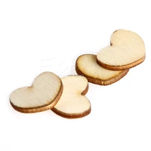 Мини древесины «любящее сердце» закладки с живописью крафт украшение, скрапбукинг Scrapbooking-закладка для книги