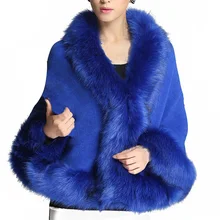 Зимнее пальто из искусственного меха, женские пончо и накидки, меховой верх, свадебное платье, шаль, накидка, ворсистый, пушистый, пальто для женщин, manteau femme hiver