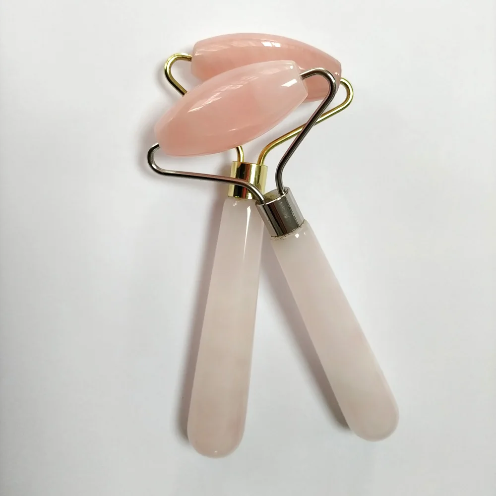 Natural rose quartz Roller Massage tool Facial Relaxation ...