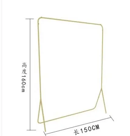 Высококачественный золотой кованый железный Стенд для одежды - Цвет: 6