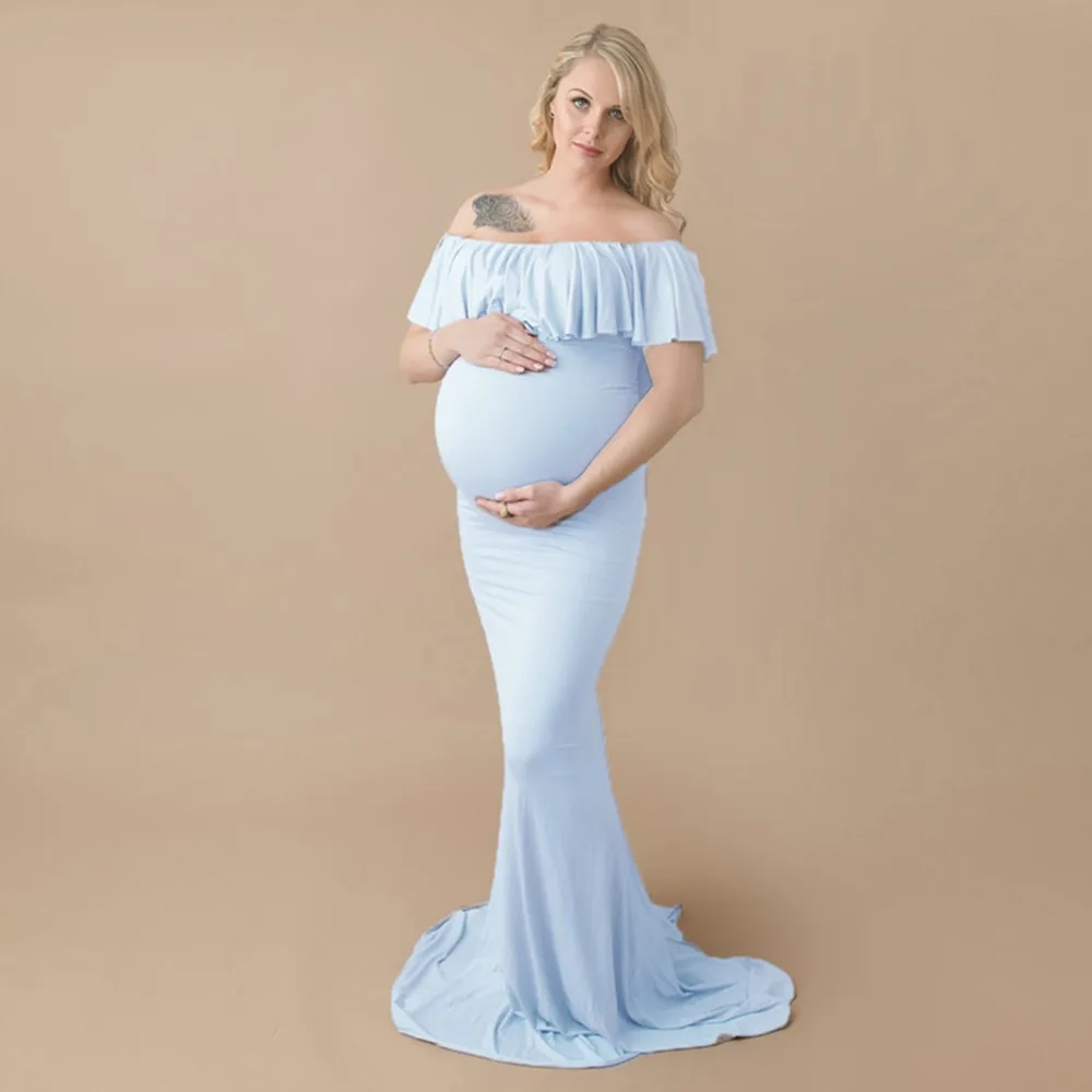 Платья для беременных для фотосессии платье с гофрированным воротником реквизит для фотосессии платье для беременных