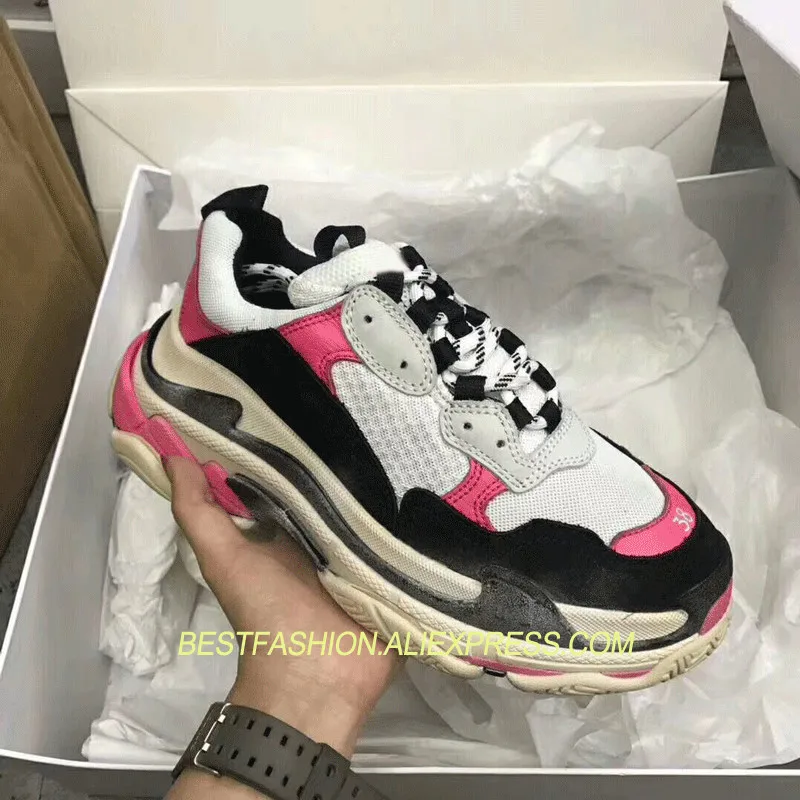 

2018 Ins Hot Shoes Woman Lace Up Casual Flats Woman Sneakers Designer Woman Platform Flats Tide Street Style Couple Sneakers