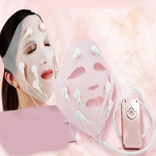 Инструмент для ухода за кожей лица мягкая гелевая маска акупоиновая терапия для кожи лица без морщин Портативная зарядка красота Вибрационный Массажный инструмент