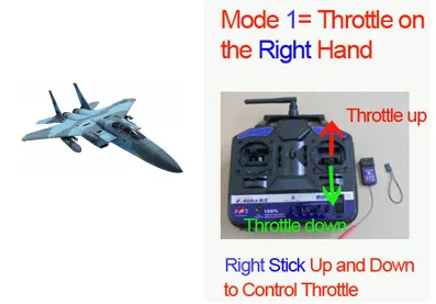 Без батареи, радиоуправляемый самолет модель F15 пустынный камуфляж-готов к полету - Цвет: Blue Camo Mode 1