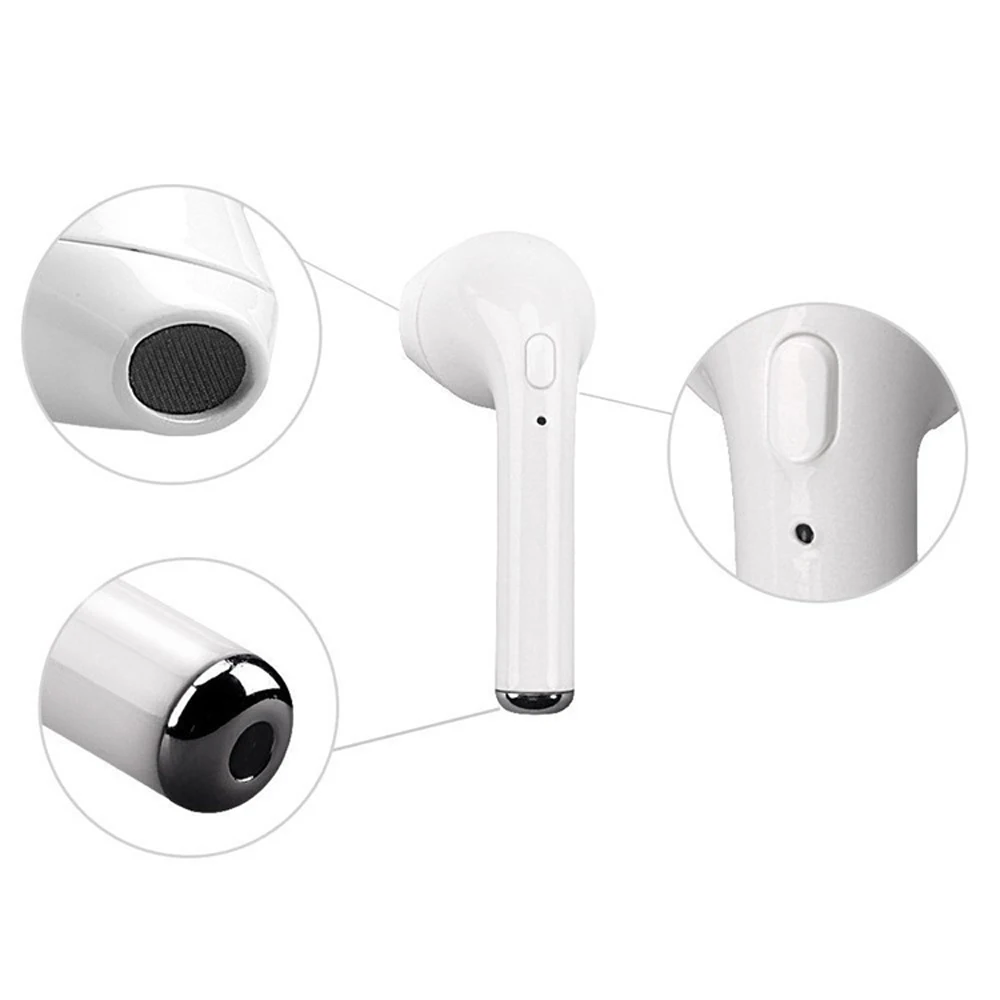 Hot i7 TWS Twins Wireless Earphones Mini Bluetooth V4.2 Earbuds Stereo Headset Headphone Earpiect Earset For Iphone X 5S 8 PLUS 7 plus 7 6s 6 plus Galaxy S8 Samsung Xiaomi Huawei Meizu LG PC Girl Children Women ( (8)